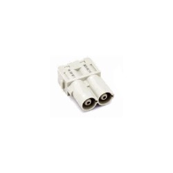 Insert HM modulaire, Raccordement à vis axiale, mâle, 2 pin, 70A, Polycarbonate 